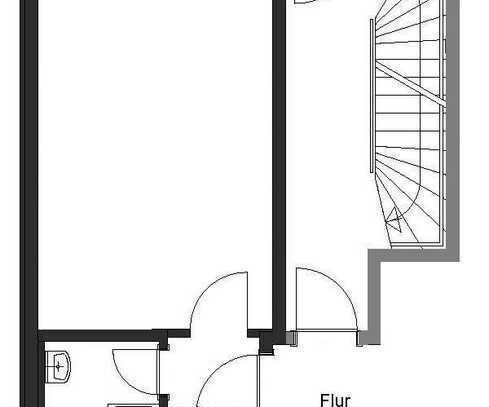 EG-Apartment für 1 Person, Parkett, Pantry, Duschbad, 600 € inkl. BK/HK/Strom. SP mgl. KEIN BALKON.