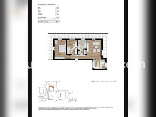 Tauschwohnung: Wunderschöne 3Zi Neubau mit toller Dachterrasse