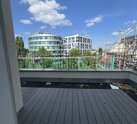 2-Zi. DG-Traum m. Blick zum Gasometer, sehr chic - Dachterr., Eichendielen, sonnig!