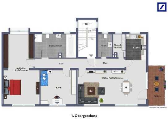 Ansprechende 3-Zimmer-Wohnung mit gehobener Innenausstattung mit Balkon in Oberhausen