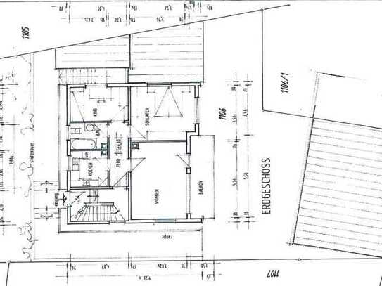 Schöne 3-Zimmer-EG-Wohnung mit Balkon in Gernsbach