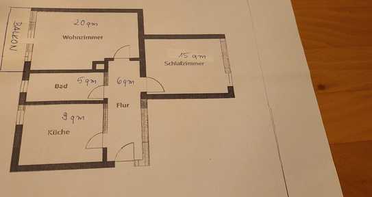 2-Zimmer-Wohnung mit Balkon in Schwabach