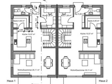 Erstbezug: ansprechende 5-Zimmer-Doppelhaushälfte zur Miete in Hohenwart, Hohenwart