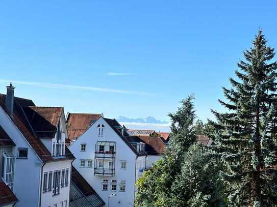 Stadtwohnung mit viel Platz und Blick auf die Berge im Herzen von Tettnang