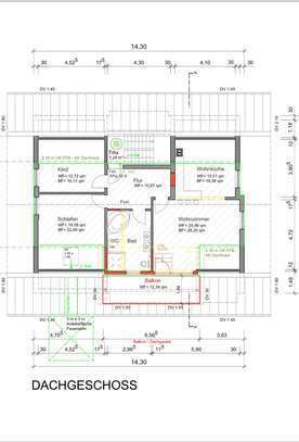 Erstbezug nach Sanierung, schöne große Dachgeschoss Wohnung mit großen Räumen und Balkon, Auenwald