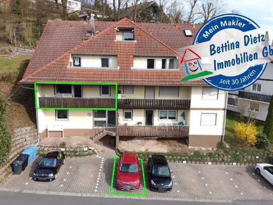 **RESERVIERT**DIETZ: Freie 2-Zimmer-Eigentumswohnung mit großem Balkon mit Blick über Höchst!