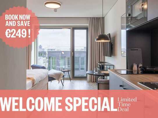 Special Deal - Coliving furnished Apartments with community spaces, coworking and gym