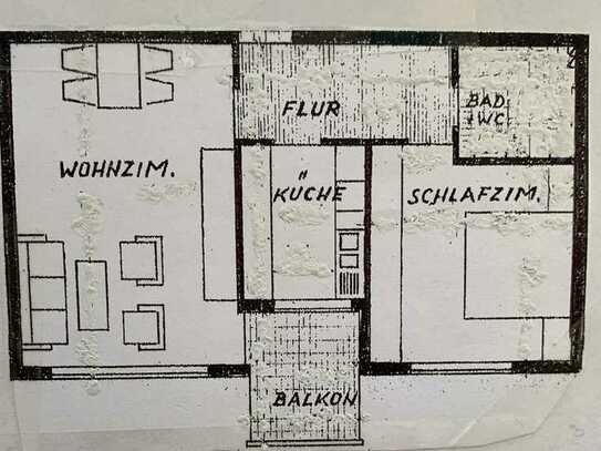 Lichtdurchflutete 2-Zimmer-Wohnung mit Südbalkon in Fellbach