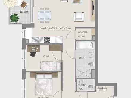 Freundliches Familiendomizil! - 3,5 Zimmer Wohnung
