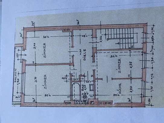 Schöne 2,5-Zimmer-Wohnung mit Balkon in gepflegtem Haus in MG-Rheydt / Fußgängerzone