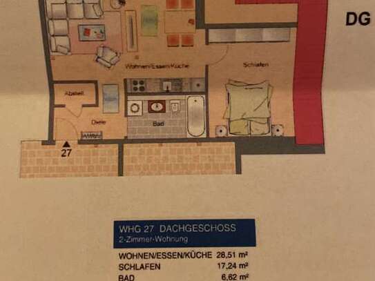 schöne 2-Zimmer-Wohnung im Altbau mit EBK