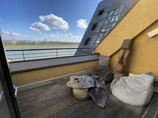 173 qm helles Loft, zwei Terrassen, Rheinblick - "Siebengebirge" Rheinauhafen Köln