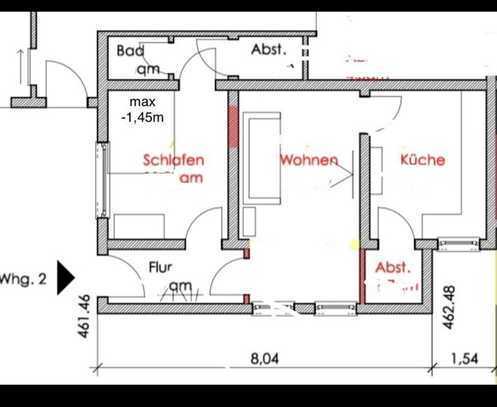 Neuwertige 2,5-Zimmer-Wohnung mit EBK in Herrenberg-Affstätt / gerne als Pendlerwohnung nutzbar