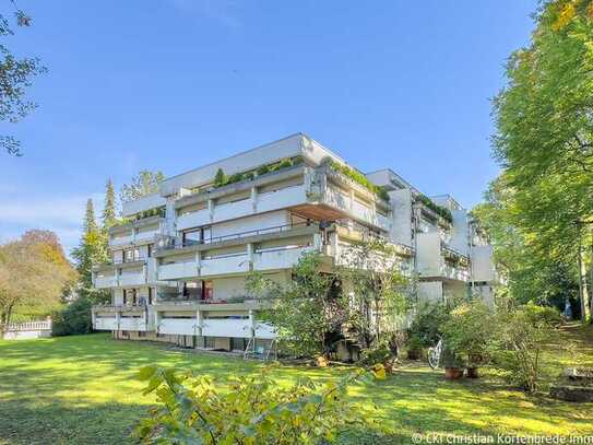 Für Käufer provisionsfrei! Freie 
2 Zi.-Wohnung mit Südwestterrasse 
in Harlaching am Isarhochufer