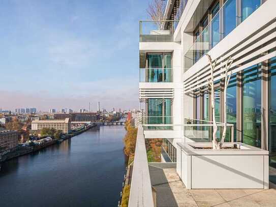 Exklusive Wohnung LIVING LEVELS mit großzügiger Südterrasse und spektakulärem Blick über die Spree