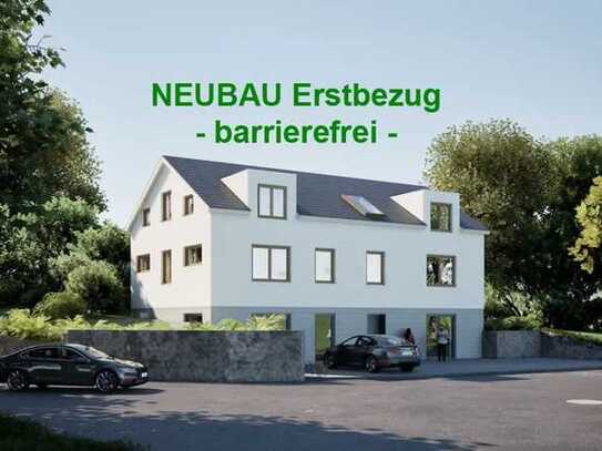 Neubau-Erstbezug: barrierefreie Wohnung mit Terrasse #Lauenstein-Immobilien