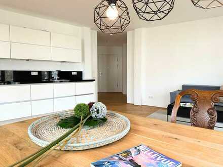 Neuwertiger 3-Zimmer-Wohntraum mit moderner Einbauküche, 2 Balkone und TG-Stellplatz in FFM-Höchst