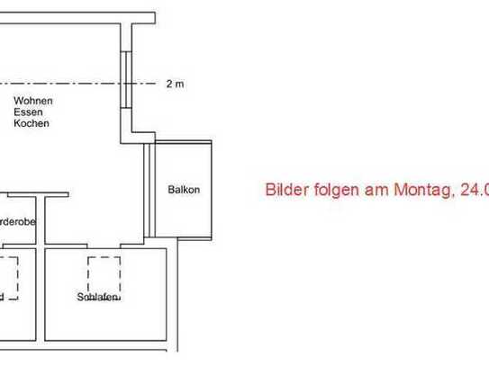 Exklusive renovierte 2-Zimmer-Dachgeschosswohnung mit Balkon und EBK in Kornwestheim