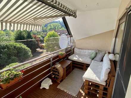Sofort beziehbare 3,5 Zi. DG-Wohnung mit zwei Balkonen in Gaggenau-Rotenfels!