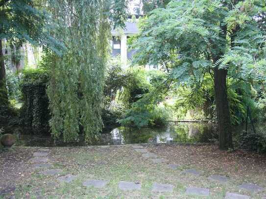 Helle 4 Zi.-Garten-ETW D-Heerdt mit Blick in die grüne Natur