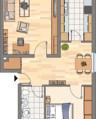 2-Zimmer-Wohnung in Bonn Schwarzrheindorf sofort frei