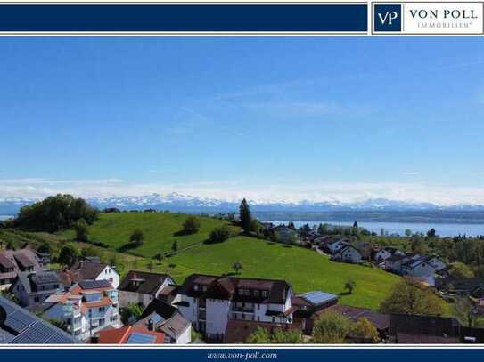 See- und Bergpanorama in absolut ruhiger Höhenlage