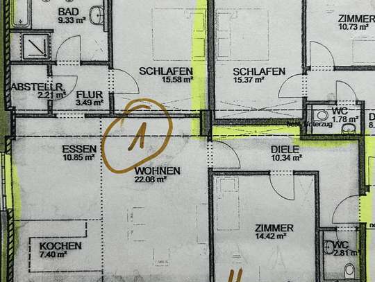 Ansprechende 3-Zimmer-Wohnung in Münsingen 98,5m² zentrale Lage