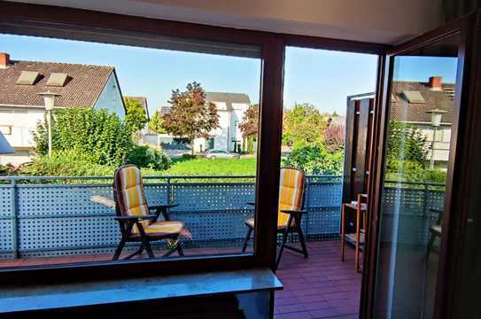 Sonnige, modernisierte, möblierte, ruhige 2ZKB-Wohnung; Balkon, EBK, Garage, Heidelberg-Wieblingen