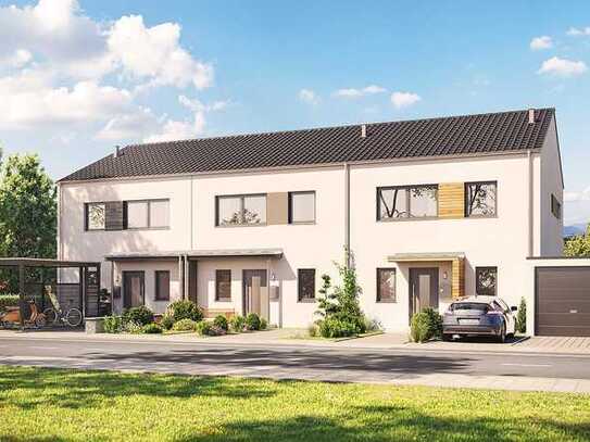 NEUBAU, unter 500.000 € in HG, Letztes Reihenmittelhaus in "FAST FERTIG"