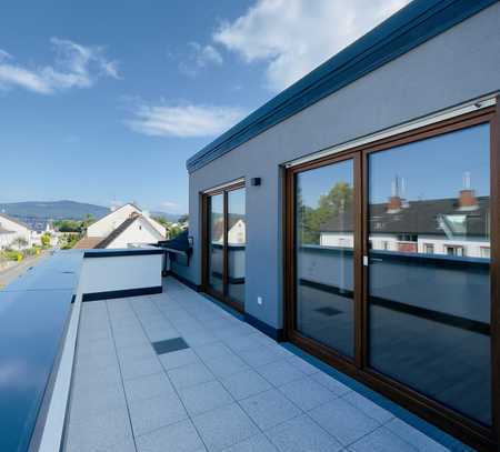 Penthouse mit Blick in den Taunus.