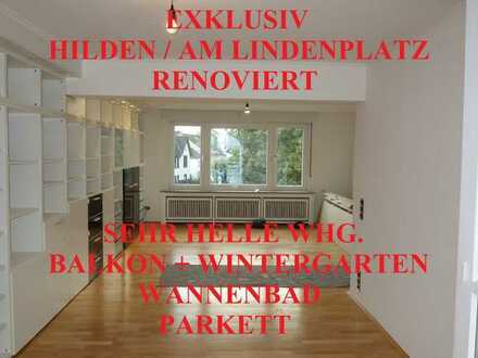 EXKLUSIV RENOVIERT TERRASSEN-WHG. + WINTERGARTEN WANNE/DUSCHE SEP. WC PARKETT HILDEN/AM LINDENPLATZ