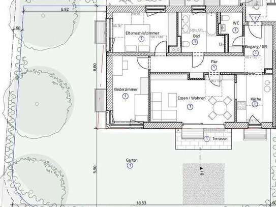 Neubau: 3-Zimmer-Erdgeschosswohnung mit Garten in München Hadern