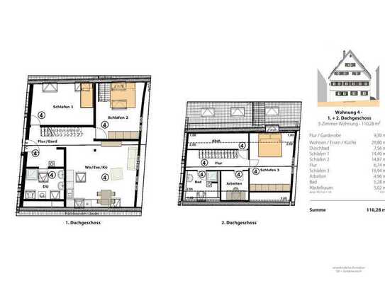 Exklusives 5-Zimmer-Maisonette-Juwel in denkmalgeschütztem 4-Familienhaus in Markgröningen!