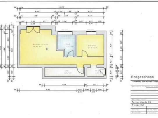 Möblierte, exklusive 4-Zimmer-Souterrain-Wohnung mit Terrasse und EBK in Wuppertal