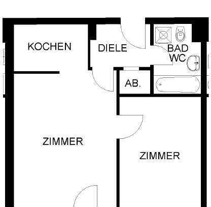 2-Zimmer Wohnung in Haspe-Zentrum