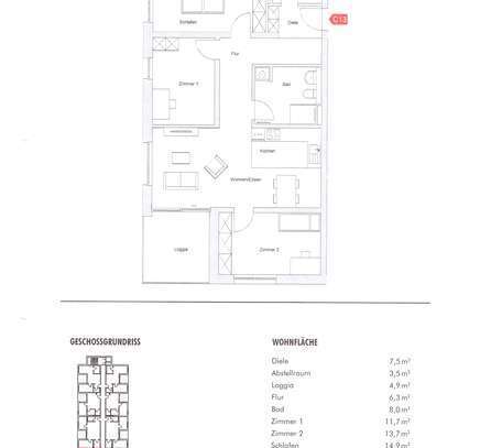 Erstbezug mit Balkon und EBK: Stilvolle 4-Raum-Wohnung mit gehobener Innenausstattung in Waldbronn