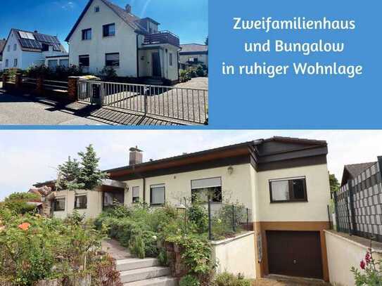 Anwesen mit EFH und 2-Fam.-Haus auf getrennten Grundstücken in ruhiger und beliebter Wohnlage