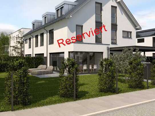 Reserviert: Modernes Architekten-Reiheneckhaus (SW) in Unterföhring