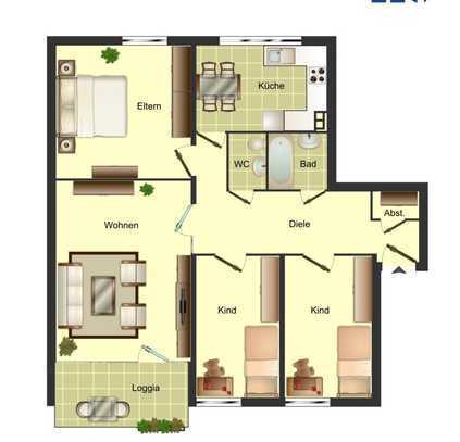 4-Zimmer-Wohnung in Siegen Weidenau