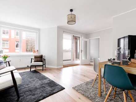 Sofort einziehen - Vollständig saniertes 1,5 Zimmer Appartement mit großem Balkon