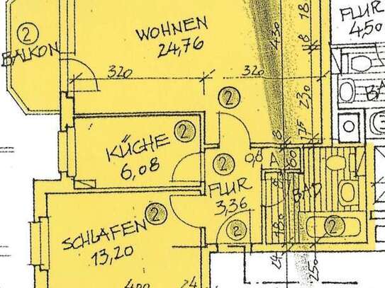 Helle, freundliche 2-R-Whg. mit Balkon, Aufzug und TG-Stellplatz! Dresden Tolkewitz.