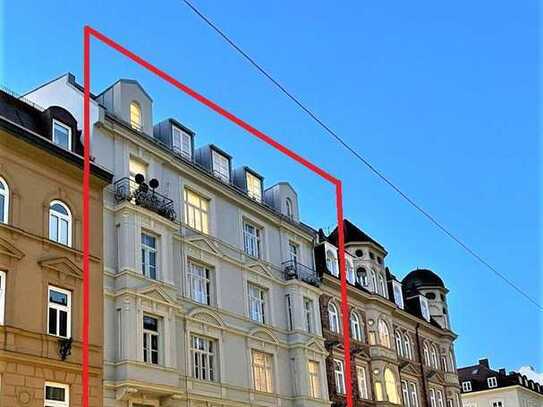 Brück Immobilien - Bestlage Schwabing - Denkmalgeschützter Altbau - Vermietete 2 Zi.-ETW