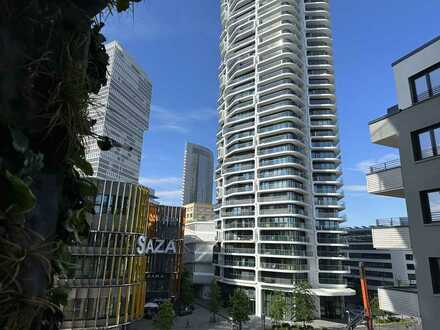 Neubau mit Skylineblick!!!! Tolle 1 Zi. Wohnung mit Bakon!!!