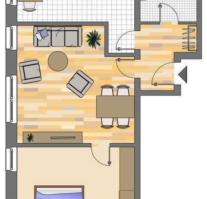 2-Zimmer-Wohnung in Herne Sodingen, Besichtigungen ab dem 15.2.