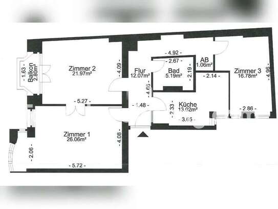 Tauschwohnung: 3 Zim. Altbau Wedding gegen 2 Zim. im Umkreis