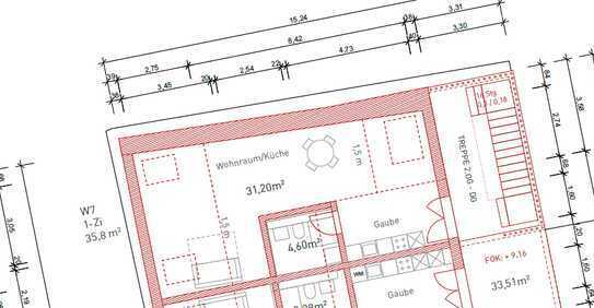 Exklusive, neuwertige 1-Zimmer-Dachgeschosswohnung mit gehobener Innenausstattung in Wolnzach