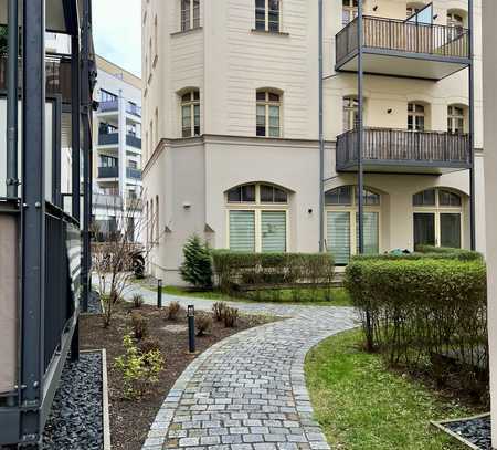 Citynah und hochwertig saniert! 2-Raum-Apartment mit Parkett, Fußbodenheizung und Balkon!