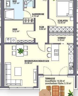 Hochwertige Ausstattung und ernergiesparende Technik - 
Neubau einer barriefreien Bungalow-Anlage