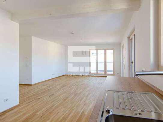 Großzügige 2-Zimmer-Wohnung mit Dachterrasse -NEUBAU- KFW 55, mit Tiefgaragenstellplatz