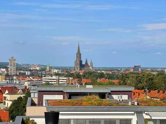 Ulmer Penthouse-Juwel mit einmaliger Dachterrasse und Panoramablick über ganz Ulm.